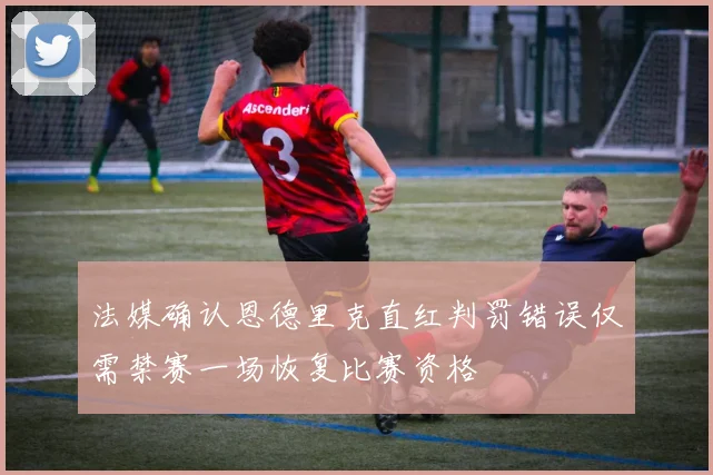 法媒确认恩德里克直红判罚错误仅需禁赛一场恢复比赛资格